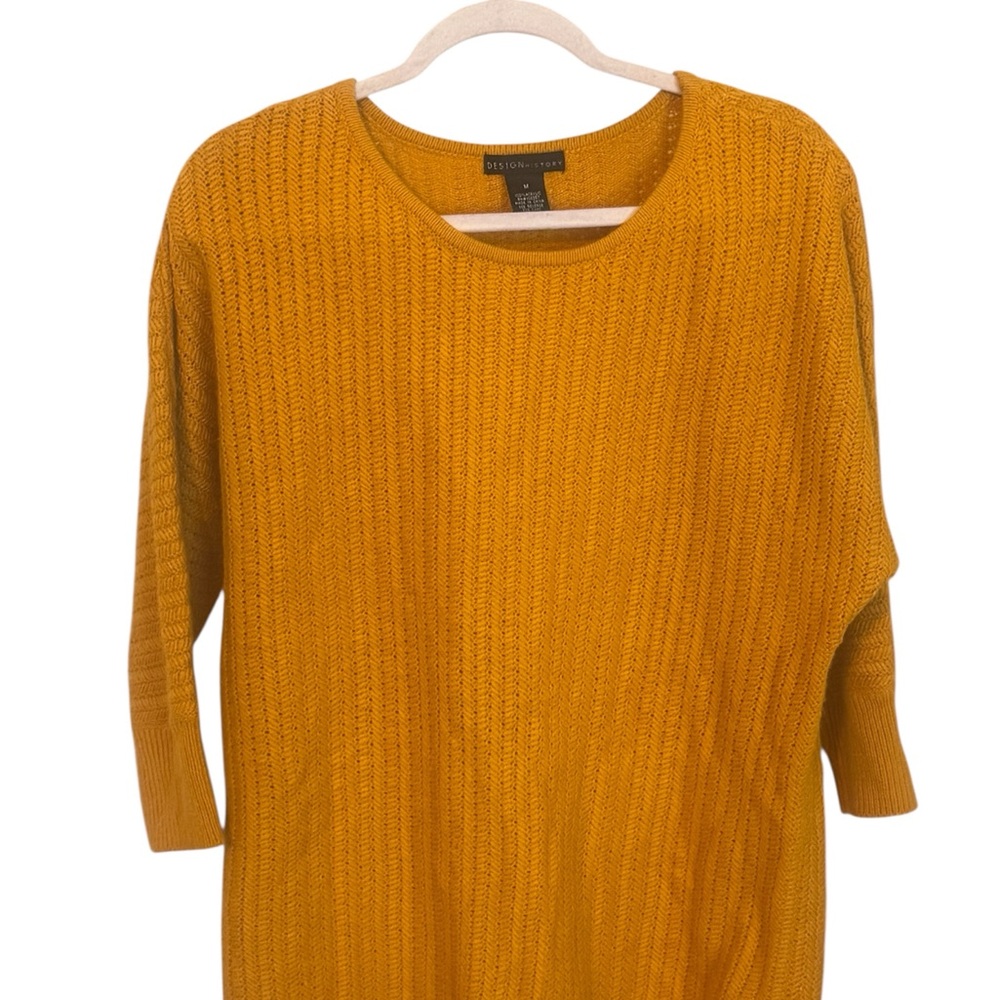 Design History Golden Yellow Knit Top